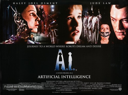 Artificial Intelligence: AI - British Movie Poster