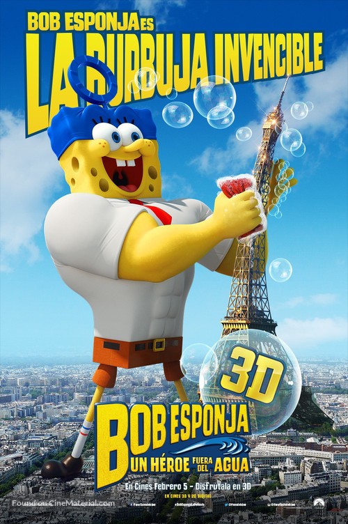 The SpongeBob Movie: Sponge Out of Water - Mexican Movie Poster