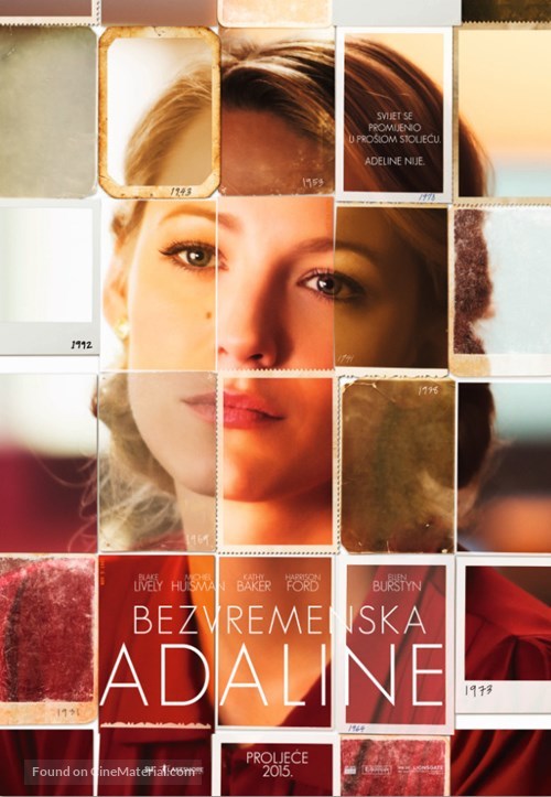 The Age of Adaline - Croatian Movie Poster