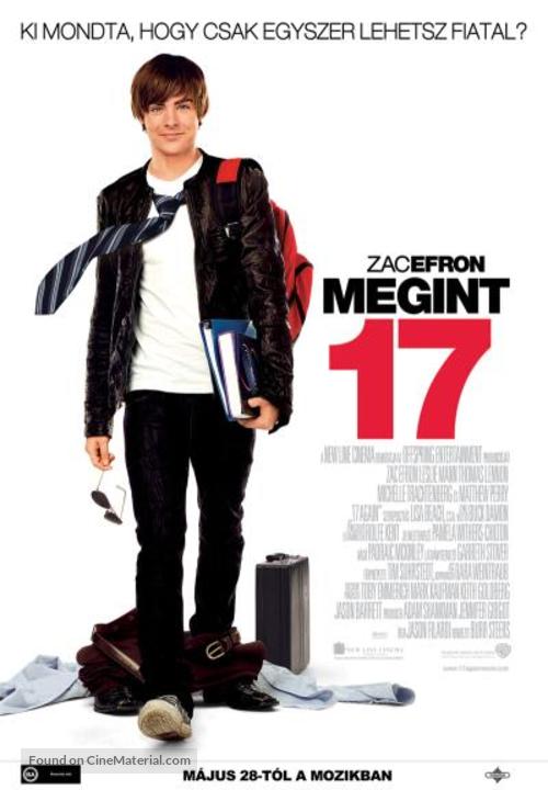 17 Again - Hungarian Movie Poster