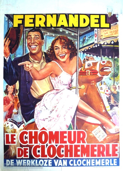 Le ch&ocirc;meur de Clochemerle - Belgian Movie Poster