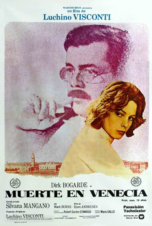 Morte a Venezia - Argentinian Movie Poster