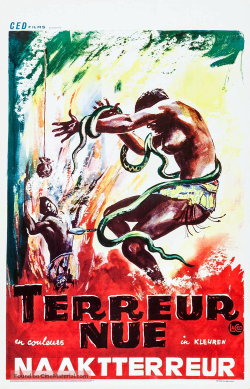 Naked Terror - Belgian Movie Poster