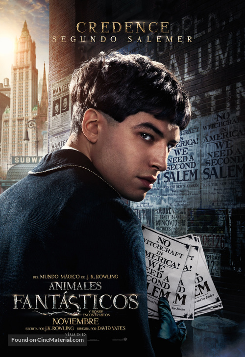 Fantastic Beasts and Where to Find Them - Argentinian Movie Poster