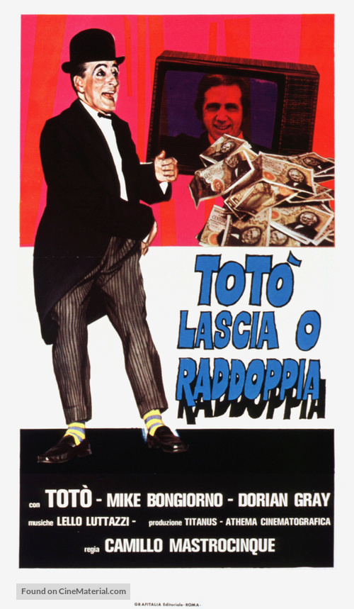 Tot&ograve;, lascia o raddoppia? - Italian Movie Poster