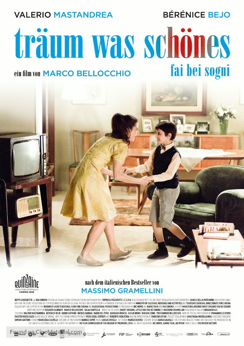 Fai bei sogni - German Movie Poster