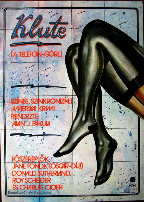 Klute - Hungarian Movie Poster