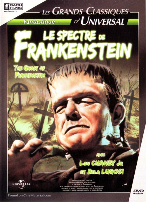 The Ghost of Frankenstein - French DVD movie cover