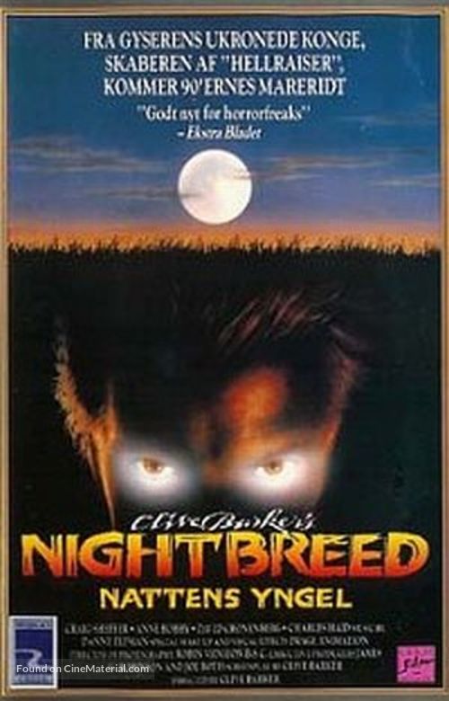 Nightbreed - Danish Movie Poster