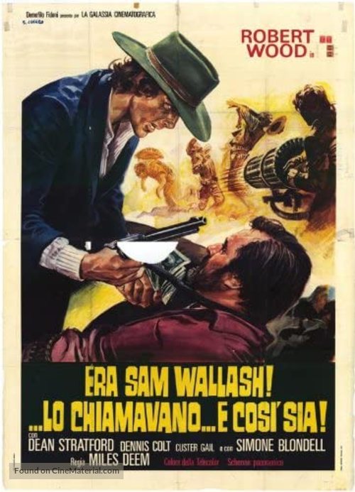 Era Sam Wallash... lo chiamavano &#039;Cos&igrave; Sia&#039; - Italian Movie Poster