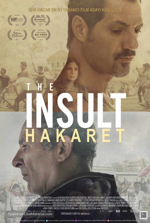 L&#039;insulte - Turkish Movie Poster