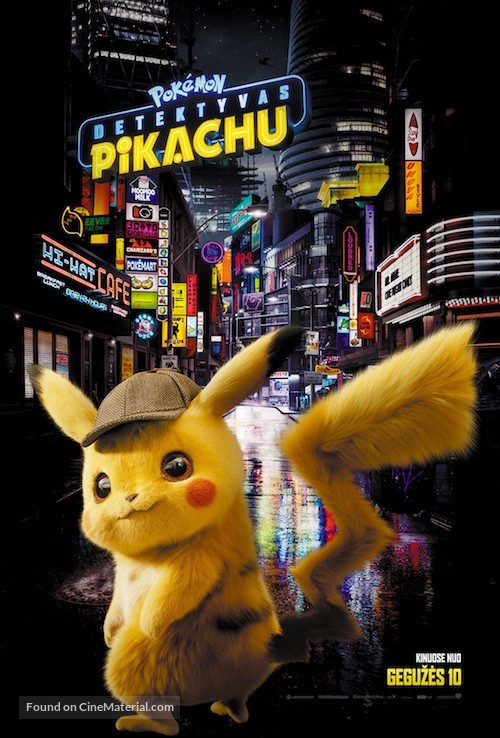 Pok&eacute;mon: Detective Pikachu - Lithuanian Movie Poster