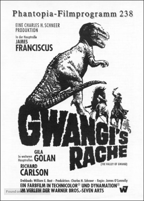 The Valley of Gwangi - German Movie Poster