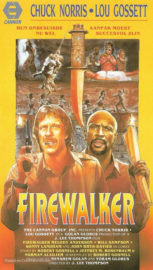 Firewalker - Dutch VHS movie cover