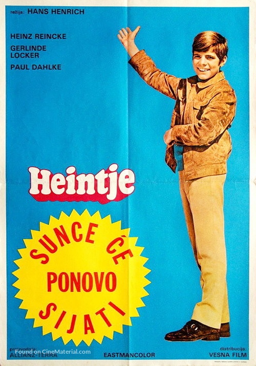 Heintje - Einmal wird die Sonne wieder scheinen - Yugoslav Movie Poster