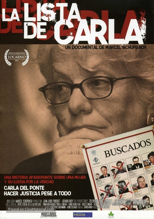 La liste de Carla - Spanish Movie Poster