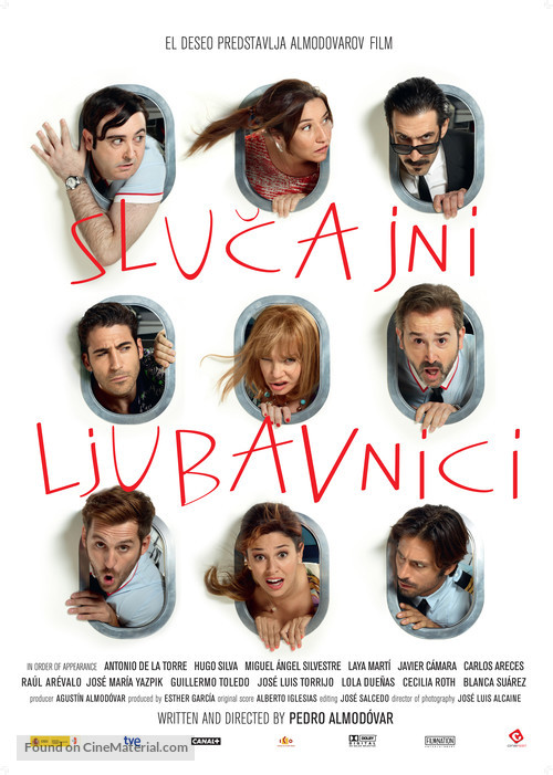 Los amantes pasajeros - Serbian Movie Poster