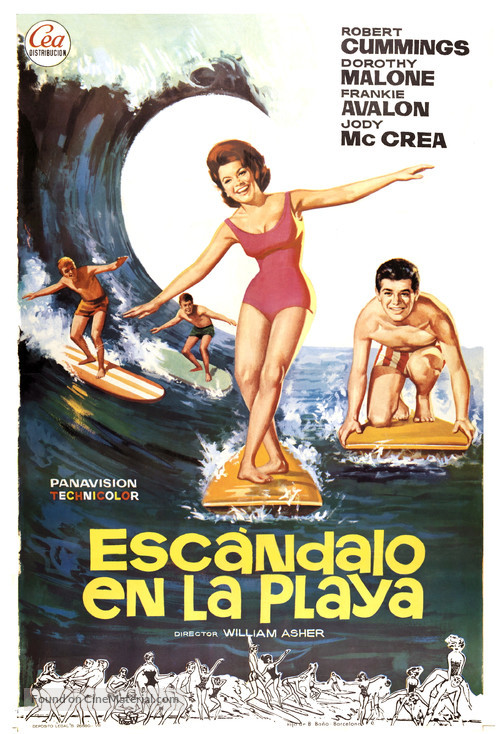 Beach Party - Spanish Movie Poster