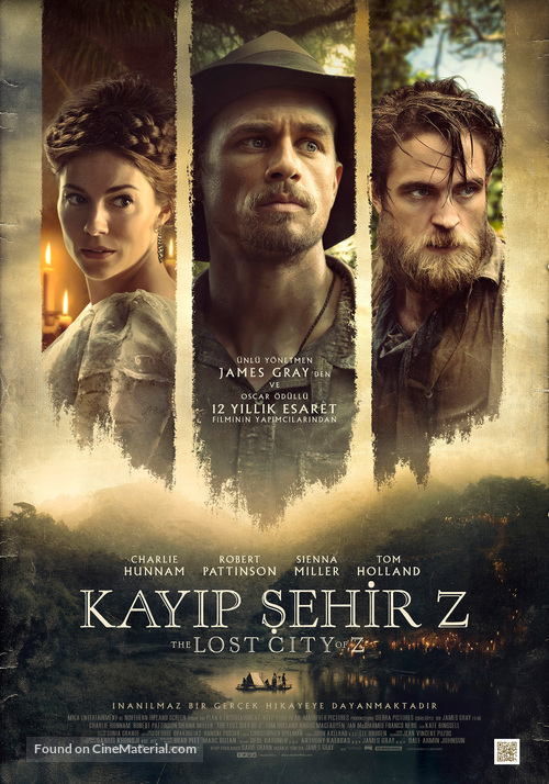 The Lost City of Z - Turkish Movie Poster
