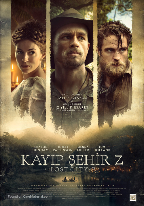 The Lost City of Z - Turkish Movie Poster
