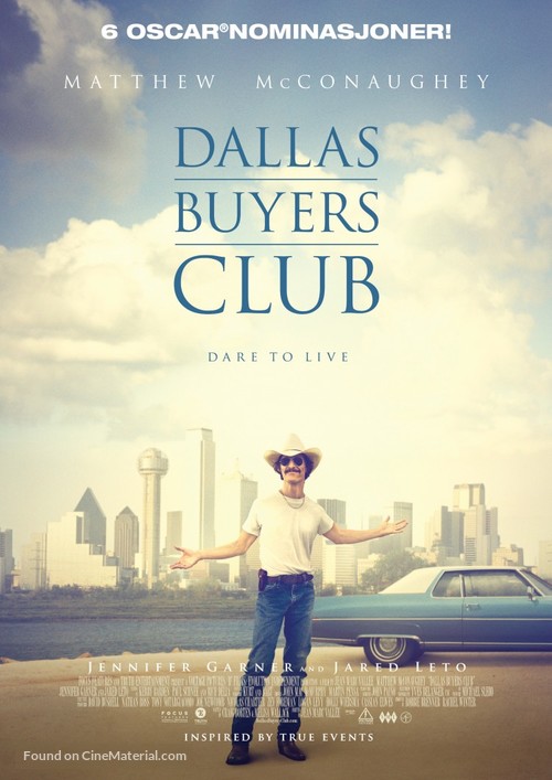 Dallas Buyers Club - Norwegian Movie Poster