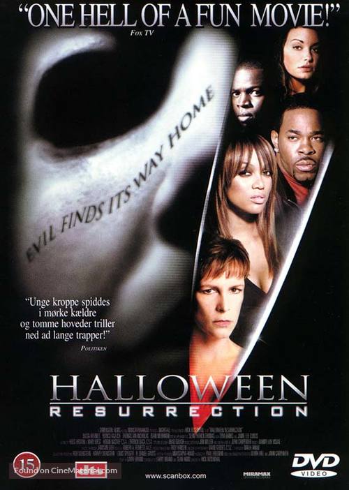 Halloween Resurrection - Danish DVD movie cover