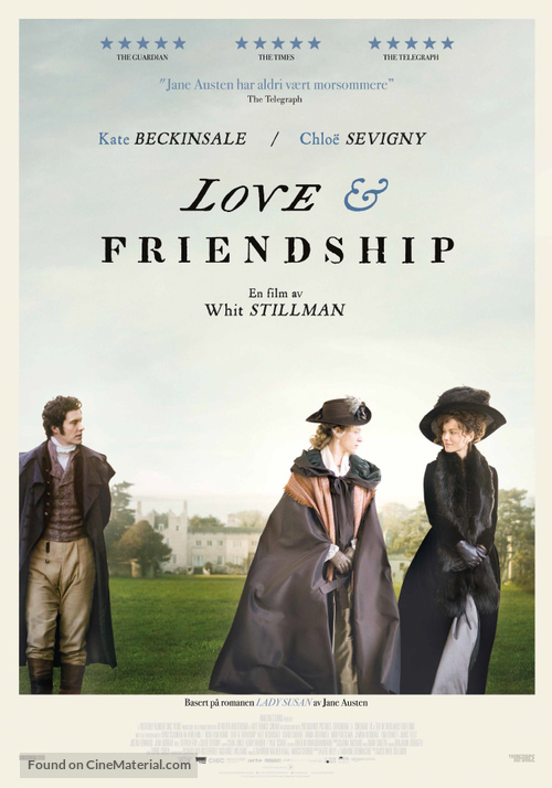 Love &amp; Friendship - Norwegian Movie Poster
