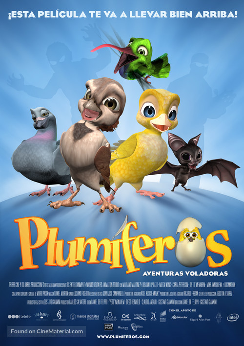 Plum&iacute;feros - Aventuras voladoras - Spanish Movie Poster