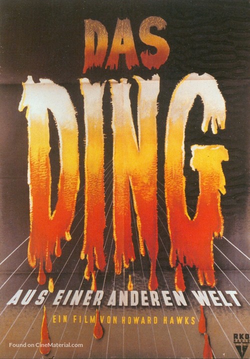 The Thing From Another World - German Movie Poster