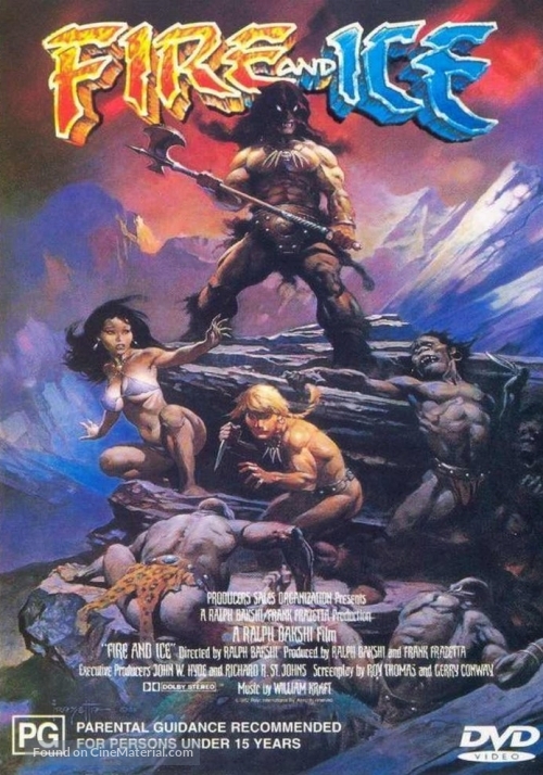 Fire and Ice - Australian DVD movie cover