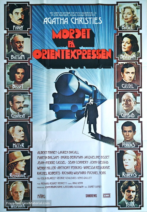 Murder on the Orient Express - Swedish Movie Poster