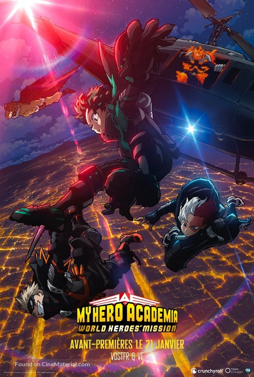 Boku no Hero Academia: World Heroes Mission - French Movie Poster