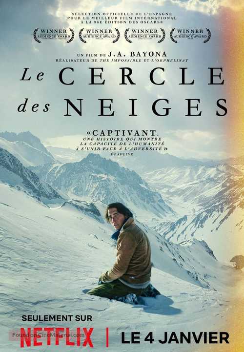 La sociedad de la nieve - French Movie Poster