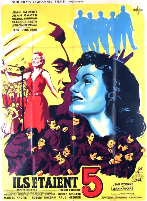 Ils &egrave;taient cinq - French Movie Poster