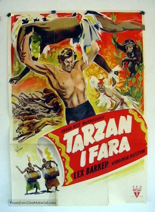 Tarzan&#039;s Peril - Swedish Movie Poster