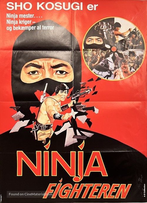 Nine Deaths of the Ninja - Danish Movie Poster