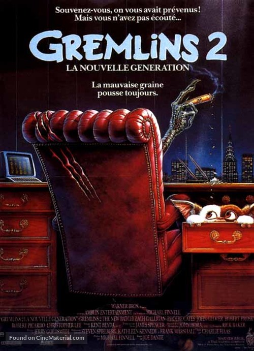 Gremlins 2: The New Batch - French Movie Poster