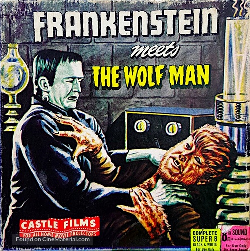 Frankenstein Meets the Wolf Man - British Movie Cover