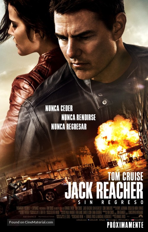 Jack Reacher: Never Go Back - Mexican Movie Poster
