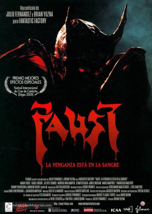 Faust: Love of the Damned - Spanish Movie Poster