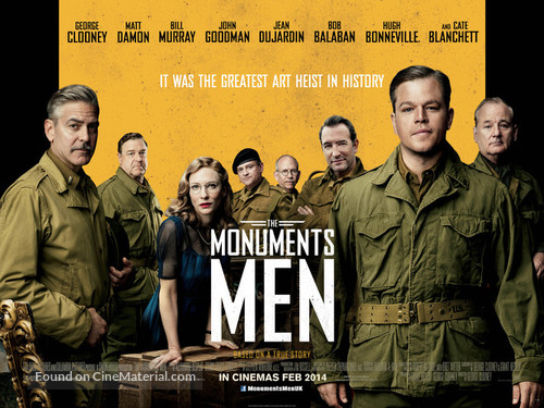 The Monuments Men - British Movie Poster
