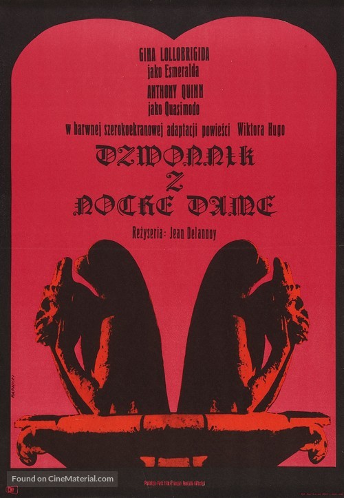 Notre-Dame de Paris - Polish Movie Poster