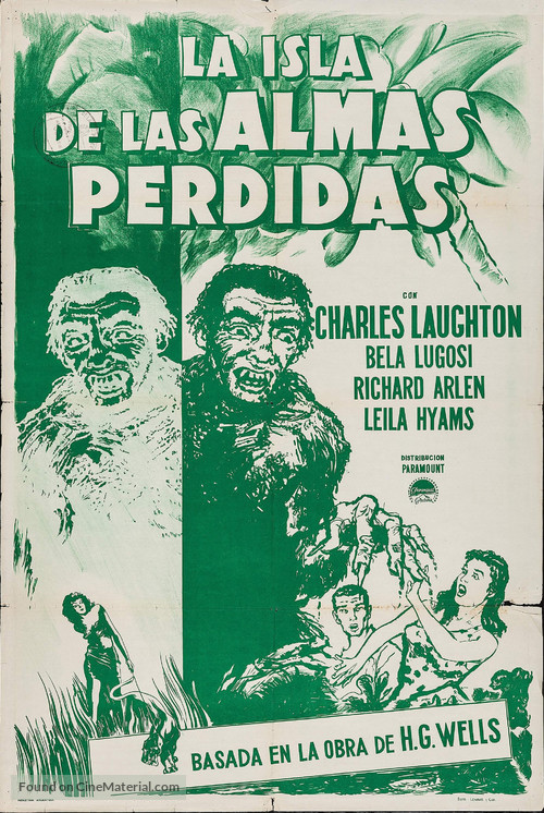 Island of Lost Souls - Argentinian Movie Poster