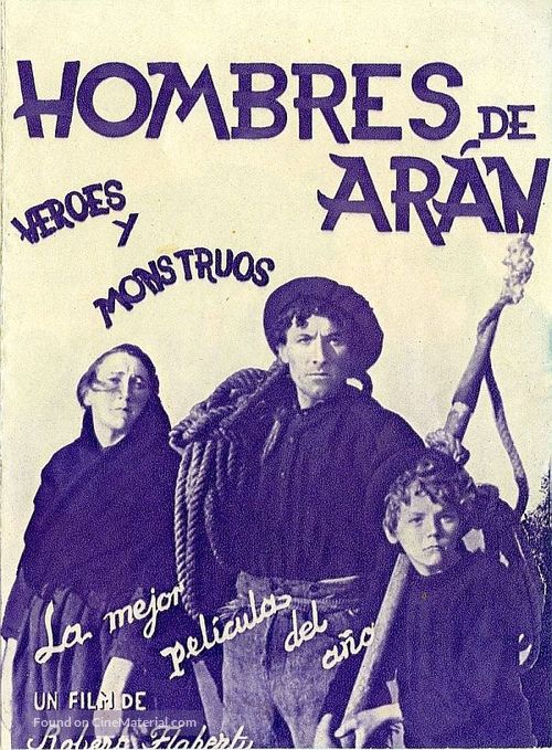 Man of Aran - Spanish Movie Poster