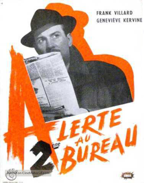 Alerte au deuxi&eacute;me bureau - French Movie Poster