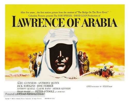 Lawrence of Arabia - Theatrical movie poster