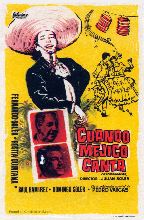 Cuando Mexico canta - Spanish Movie Poster