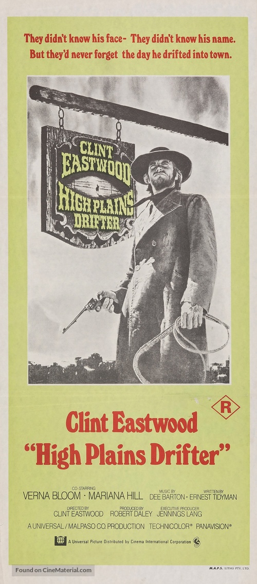 High Plains Drifter - Australian Movie Poster