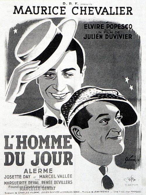 L&#039;homme du jour - French Movie Poster