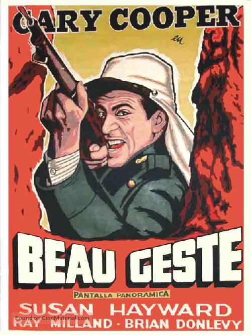 Beau Geste - Argentinian Movie Poster